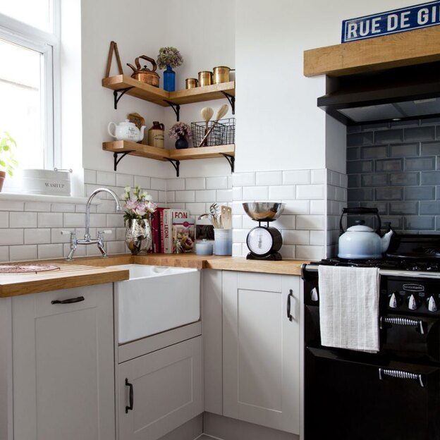 طراحی کابینت آشپزخانه ال شکل