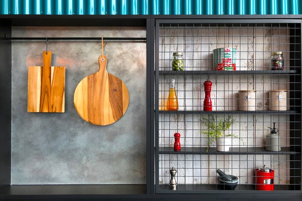 دو رنگی مدل جدید طراحی کابینت آشپزخانه ۲۰۱۸