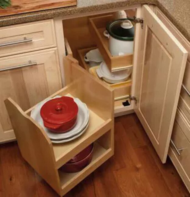 طراحی کابینت برای گوشه آشپزخانه ۲