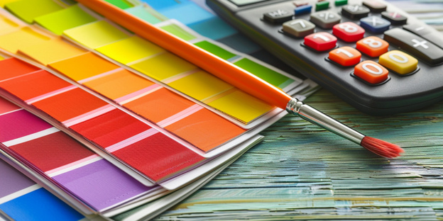 راهنمای محاسبه رنگ مورد نیاز برای نقاشی ساختمان + معرفی ماشین حساب رنگ