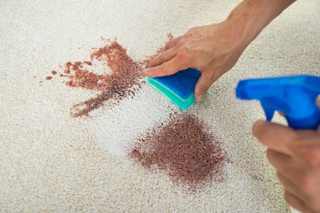 تمیز کردن لکه های فرش 3