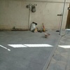 سرامیک ضداسید نصب کردم کف حیاط شیراز خلدبرین 