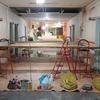 اجرای سقف فلت راه رو بیمارستان و لاین نوری روکار 