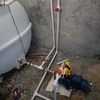 نصب پمپ آب و مخزن ذخیره آب 