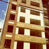 نمای ترکیب سنگ و آجرنسوز  ساختمان دکتر عباسی ونک 