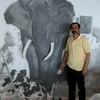 اجرای گچبری مدرن و برجسته طرح فیل در جزیره زیبای کیش 