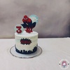 کیک خامه ای با تم مرد عنکبوتی  ، تمامی تزئینات دست ساز 💖🥰