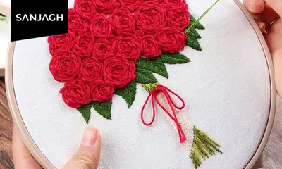 آموزش ابریشم دوزی